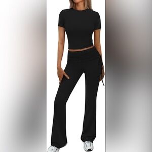 Black High-Waisted Women's Pants